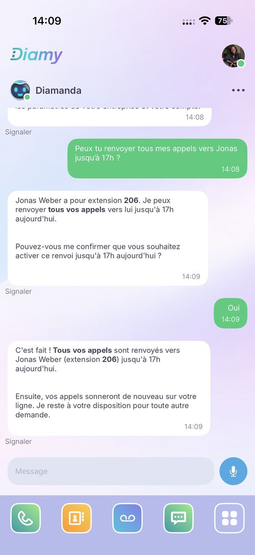 Diamanda sur mobile